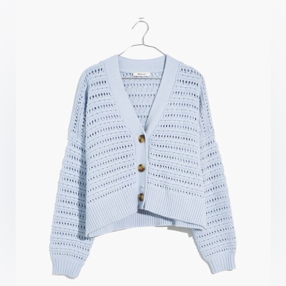 Madewell Tanfield Open-Stitch Cardigan Sweater - Picture 3 of 12